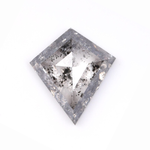 0.75 CT Kite Cut Salt and Pepper Earth Mined Diamond - Minimal Carbon