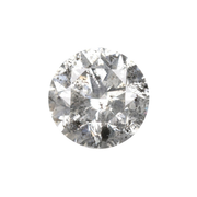 0.75 CT Round Brilliant Cut Salt and Pepper Natural Loose Diamond - Minimal Carbon