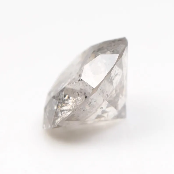 Round Brilliant Cut Salt And Pepper Diamond
