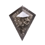 0.76 CT Kite Cut Earth Mined Salt and Pepper Diamond - Minimal Carbon