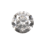 0.78 CT Round Brilliant Cut Salt and Pepper Diamond - Minimal Carbon