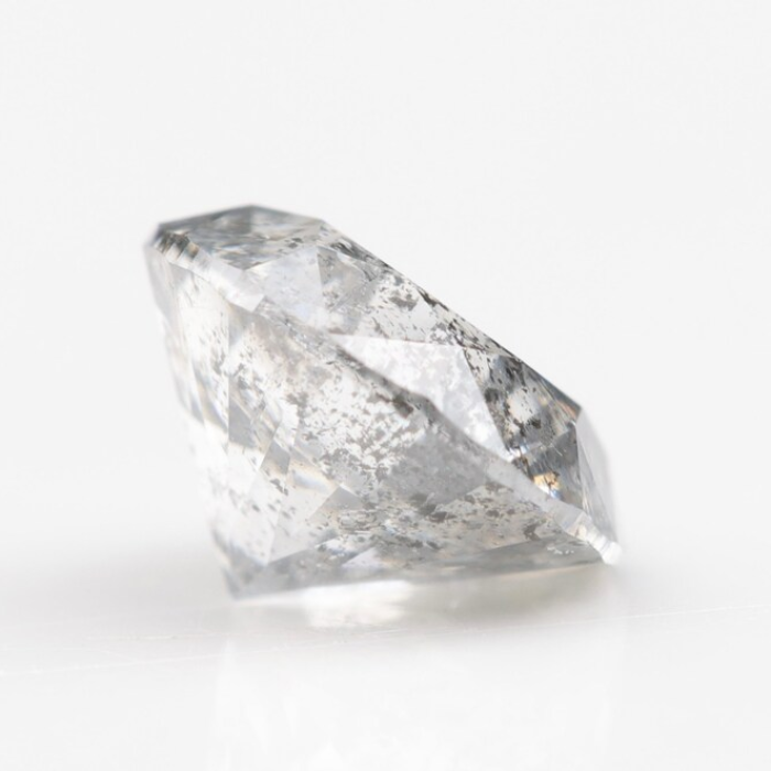Round Brilliant Cut Salt And Pepper Diamond