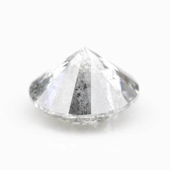 Round Brilliant Cut Salt And Pepper Diamond