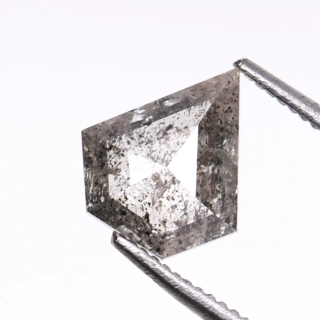 0.80 CT Salt And Pepper Pentagon Cut Diamond