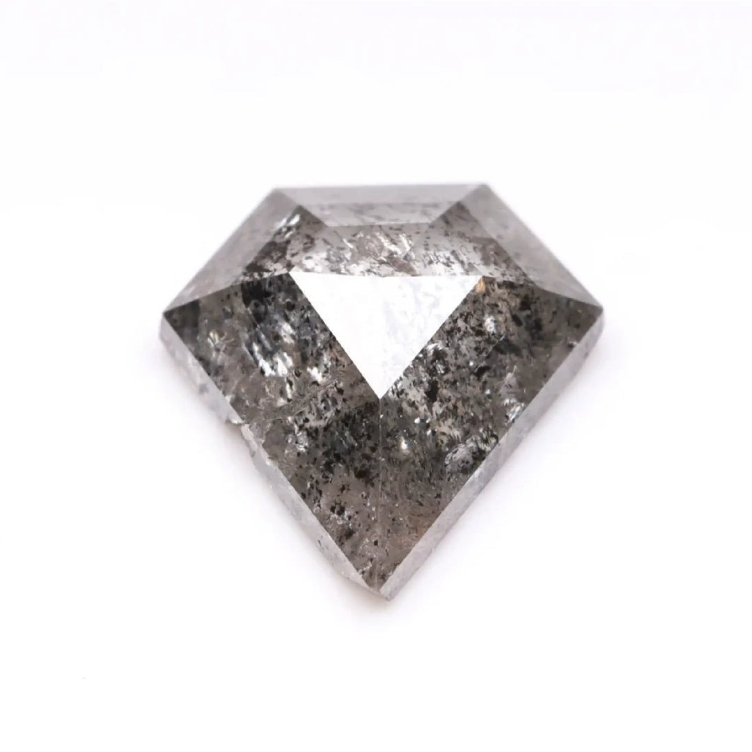 0.80 CT Salt And Pepper Pentagon Cut Diamond