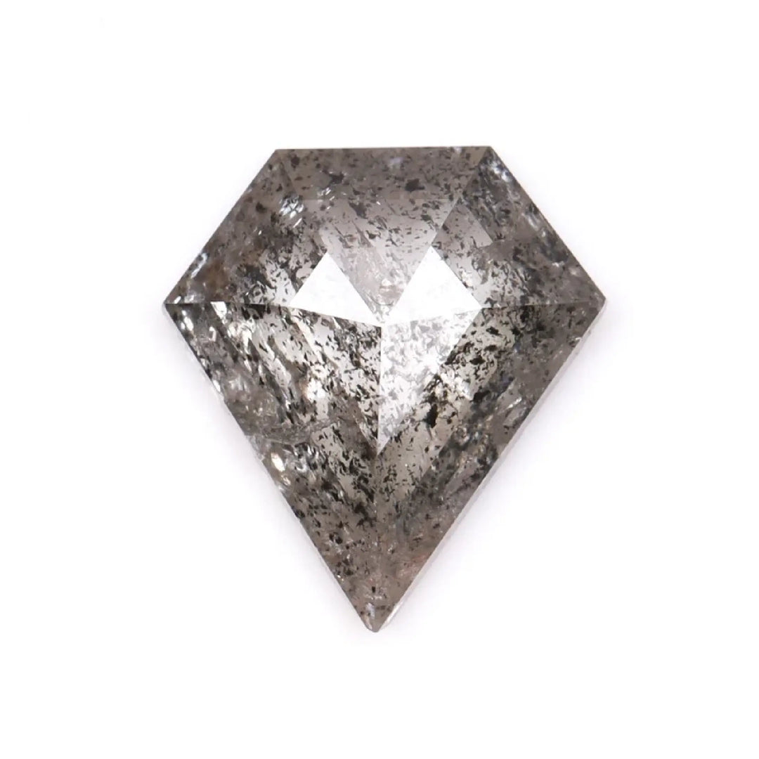 0.80 CT Salt And Pepper Pentagon Cut Diamond