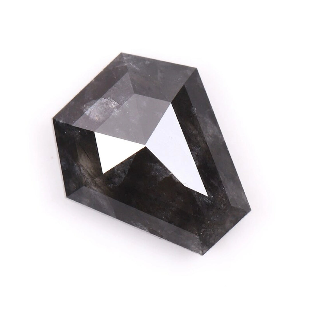 0.81 CT Salt and Pepper Coffin Cut Diamond | TheMinimalCarbon