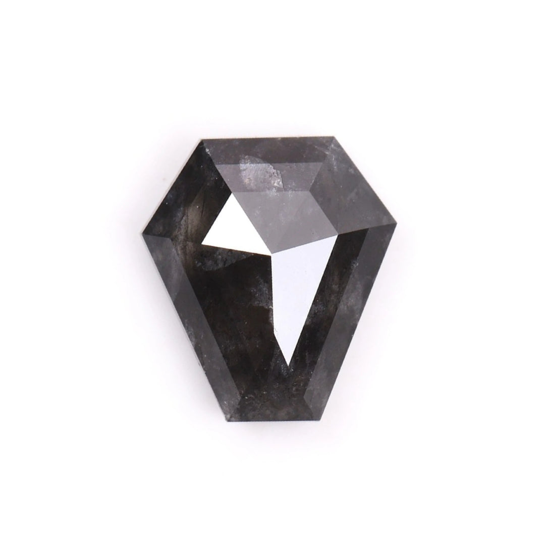 0.81 CT Salt and Pepper Coffin Cut Diamond | TheMinimalCarbon