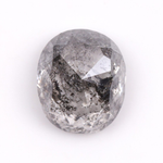 0.83 CT Oval Cut Natural Loose Salt And Pepper Diamond