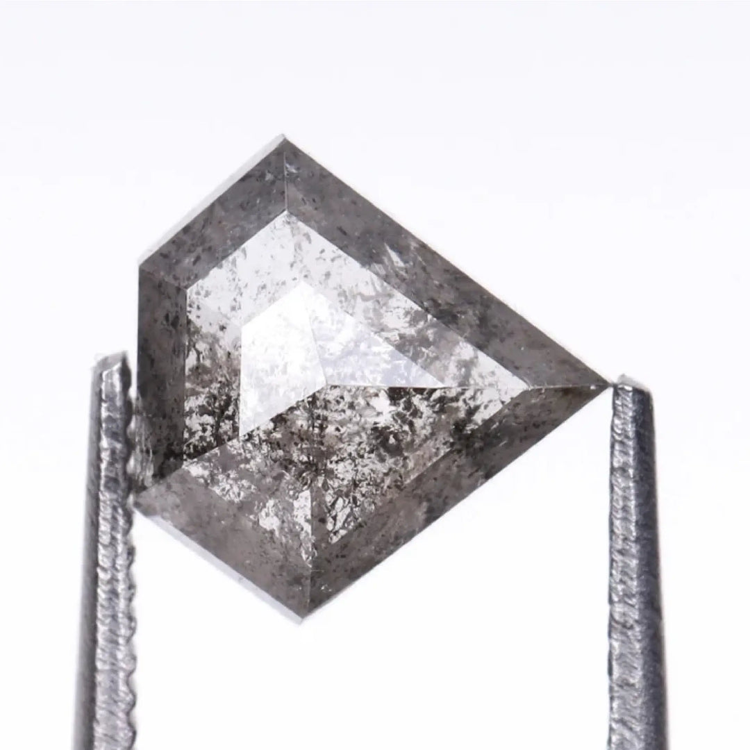 0.84 CT Salt And Pepper Pentagon Cut Diamond