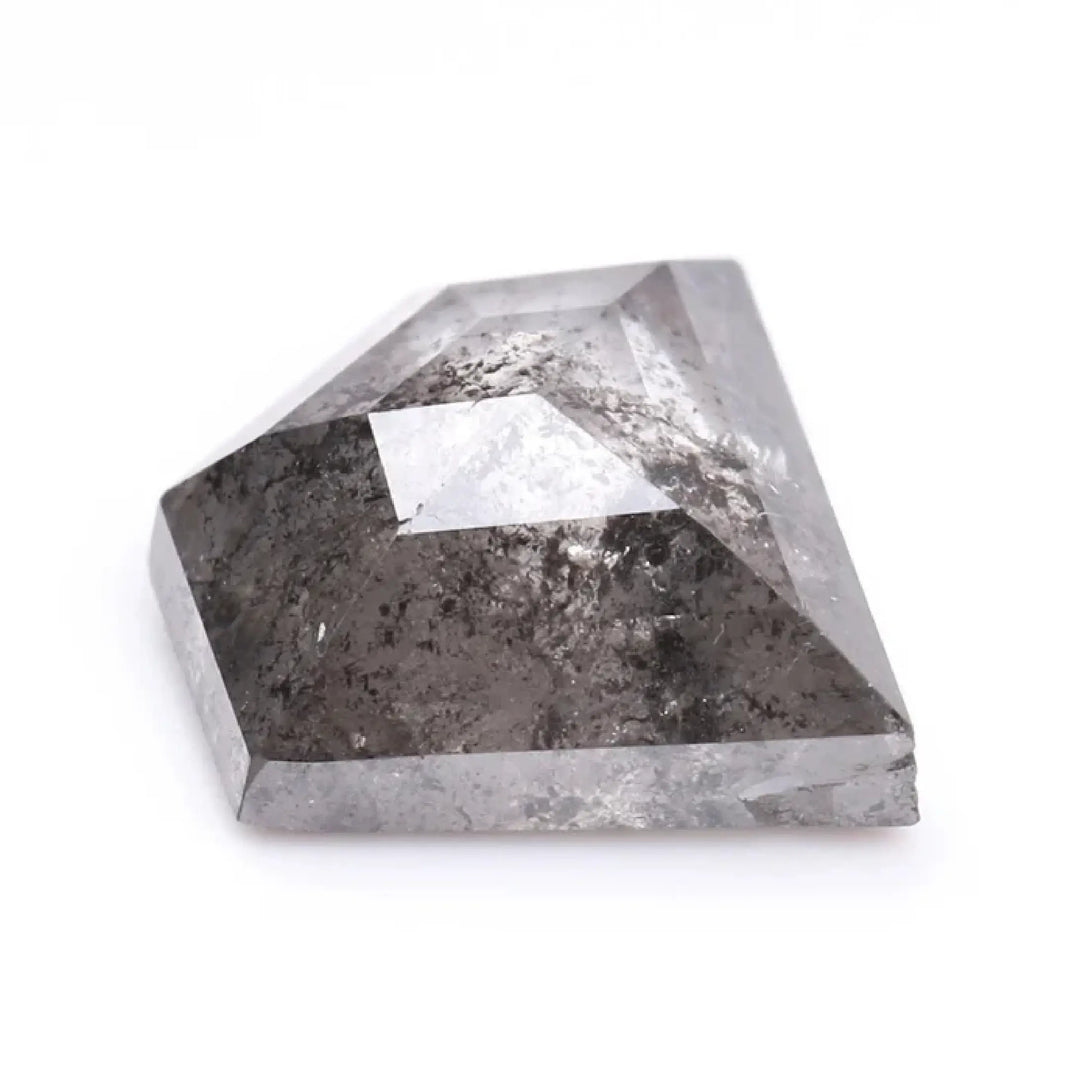 0.84 CT Salt And Pepper Pentagon Cut Diamond