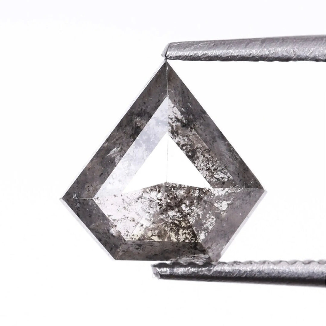 0.84 CT Salt And Pepper Pentagon Cut Diamond