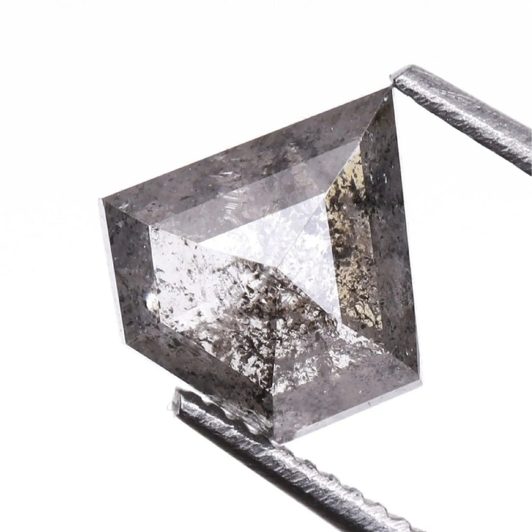 0.84 CT Salt And Pepper Pentagon Cut Diamond