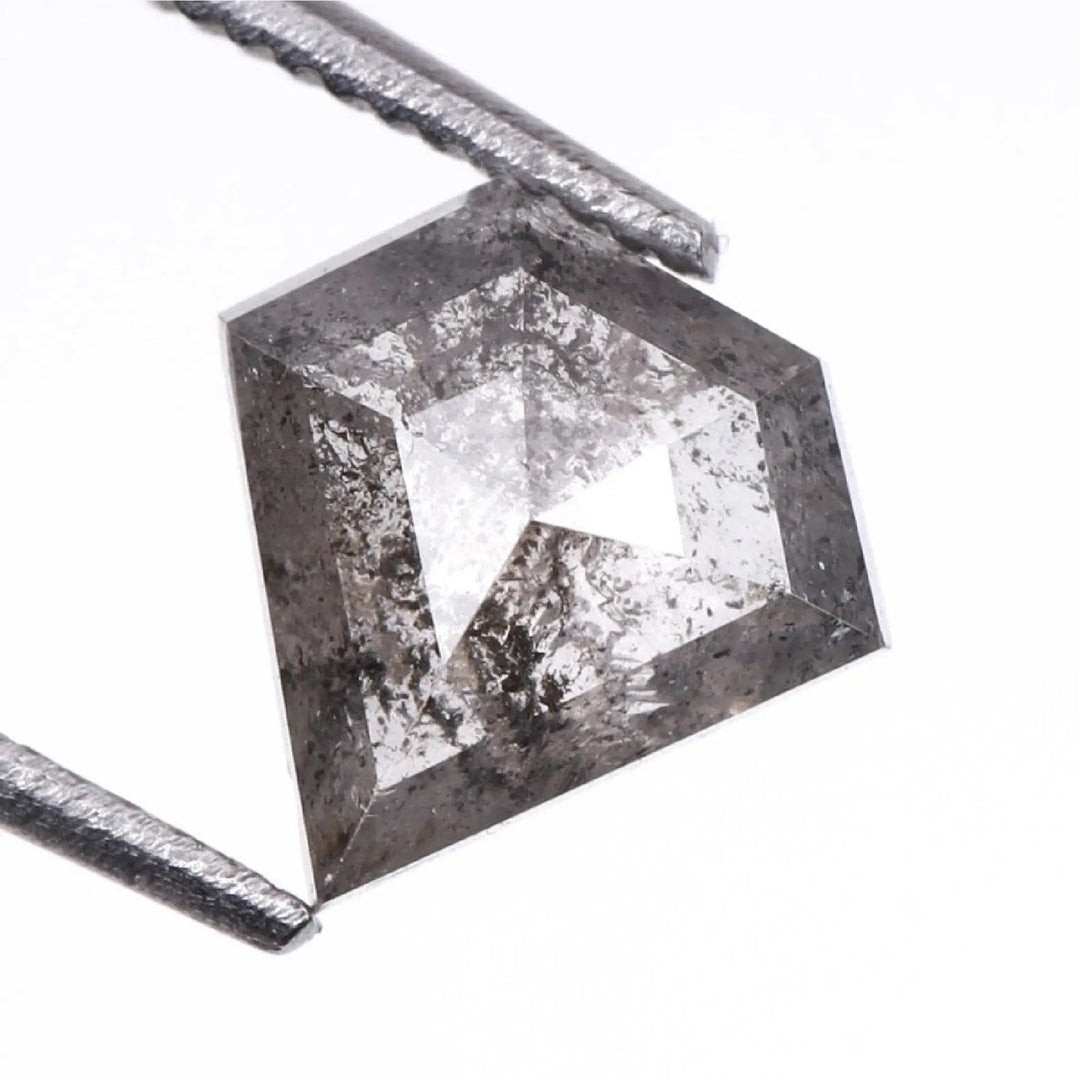 0.84 CT Salt And Pepper Pentagon Cut Diamond
