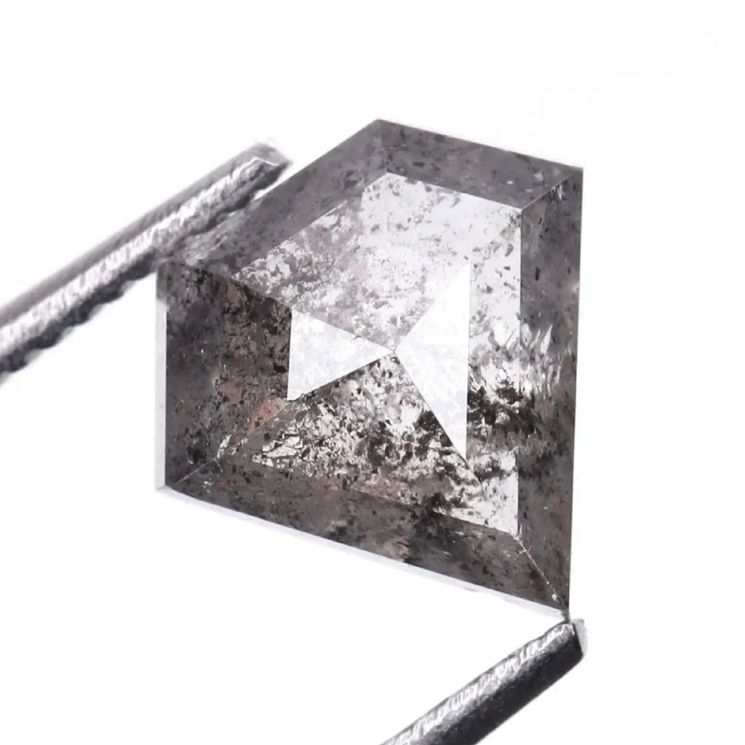 0.84 CT Salt And Pepper Pentagon Cut Diamond