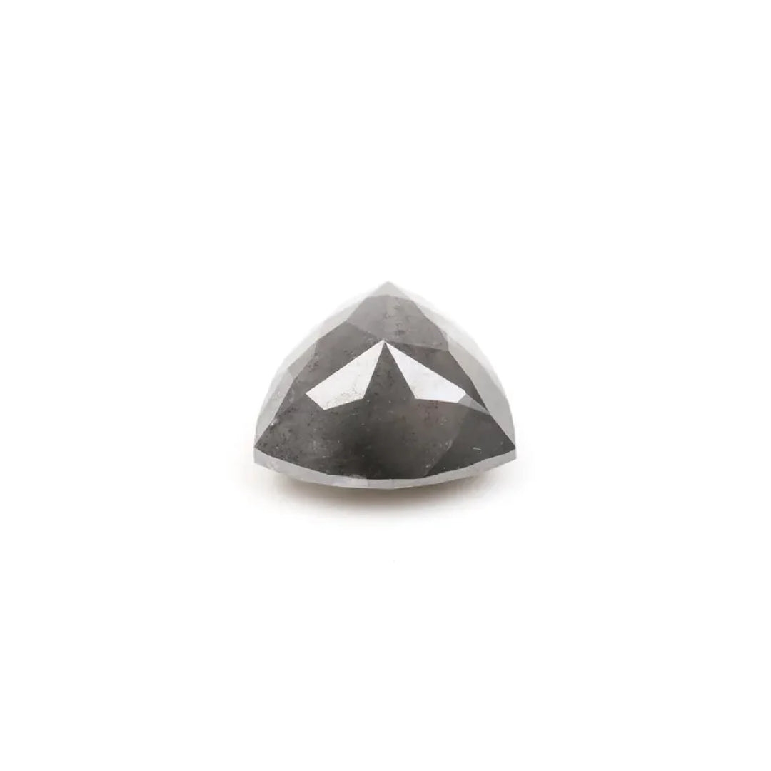 0.91 CT Salt and Pepper Trillion Cut Diamond