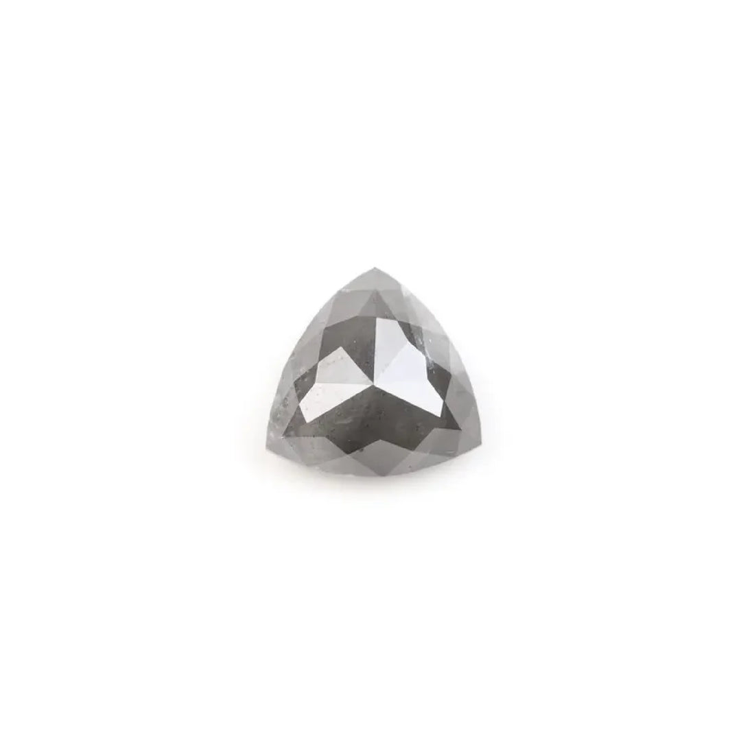 0.91 CT Salt and Pepper Trillion Cut Diamond