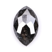 0.92 CT Marquise Cut Natural Salt And Pepper Diamond - Minimal Carbon