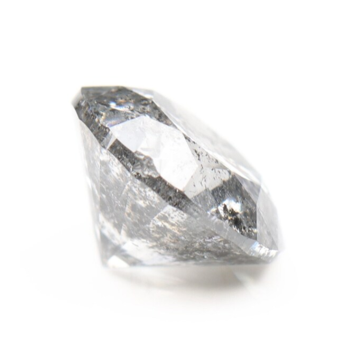 Salt And Pepper Diamond Round Brilliant Cut Diamond