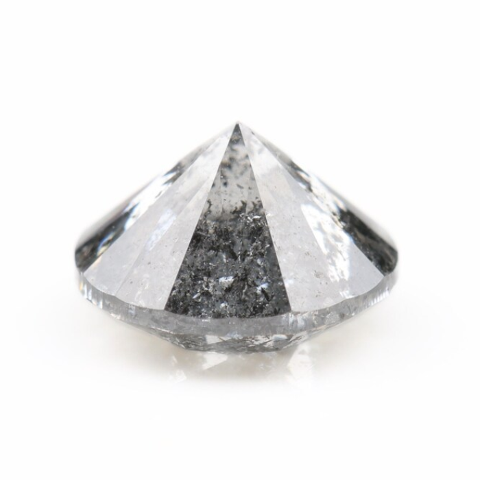 Salt And Pepper Diamond Round Brilliant Cut Diamond