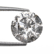 Salt And Pepper Diamond Round Brilliant Cut Diamond