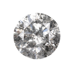 0.93 CT Round Brilliant Cut Natural Salt and Pepper Diamond - Minimal Carbon