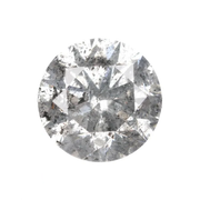 0.93 CT Round Brilliant Cut Salt and Pepper Diamond - Minimal Carbon