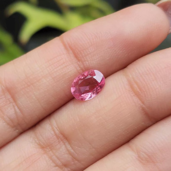 pink natural loose sapphire gemstone