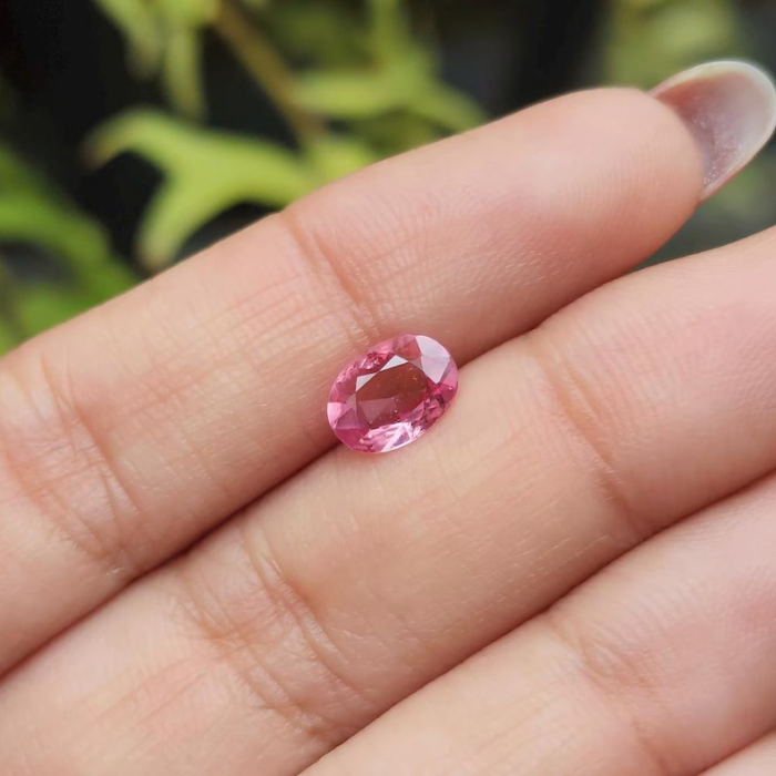pink natural loose sapphire gemstone