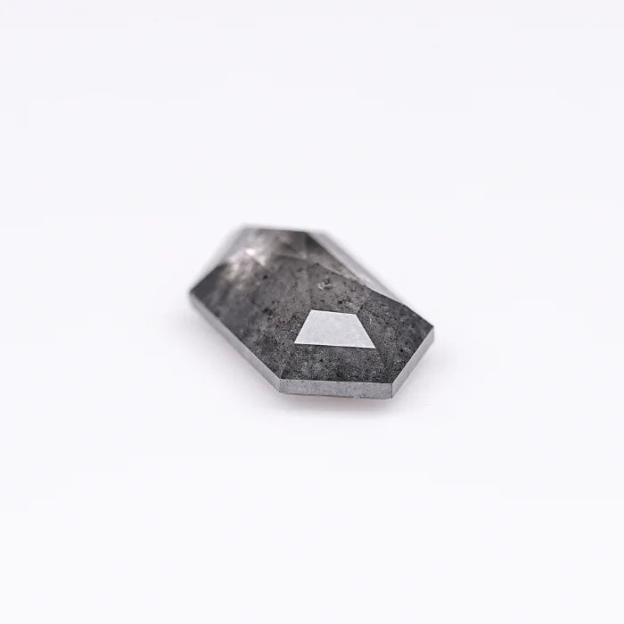 0.94 CT, Hexagon Cut Salt & Pepper Diamond Loose
