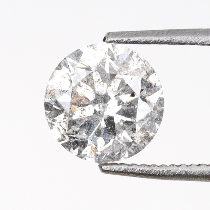 Salt And Pepper Diamond Round Brilliant Cut Diamond
