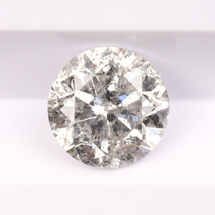 Salt And Pepper Diamond Round Brilliant Cut Diamond