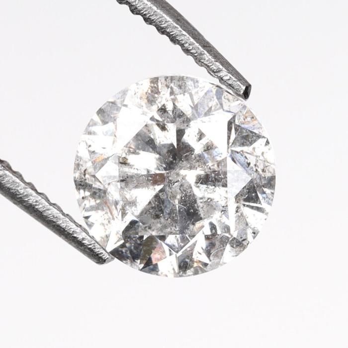 Salt And Pepper Diamond Round Brilliant Cut Diamond