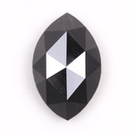 salt and pepper black marquise cut diamond