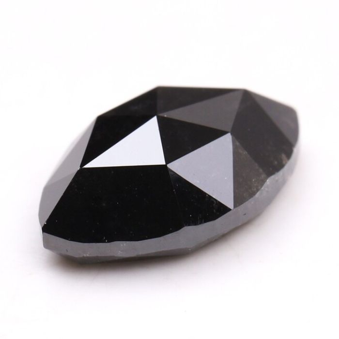 salt and pepper black marquise cut diamond