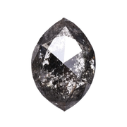 0.95 CT Marquise Cut Salt And Pepper Diamond - Minimal Carbon