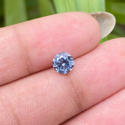 round cut natural blue saphhire 