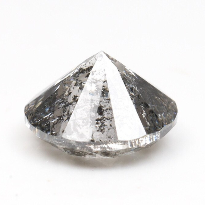 Salt And Pepper Diamond Round Brilliant Cut Diamond