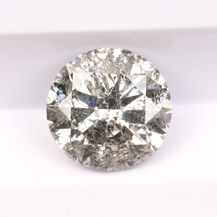 Salt And Pepper Diamond Round Brilliant Cut Diamond