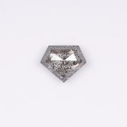0.99 CT, Pentagon Cut Salt Pepper Diamond, Geometric Natural Loose Diamond - Minimal Carbon