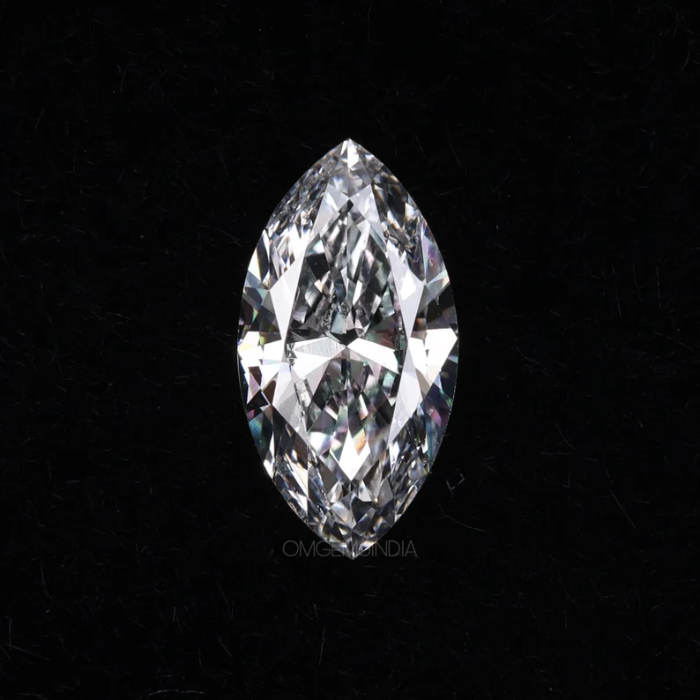 lab grown marquise cut white diamond
