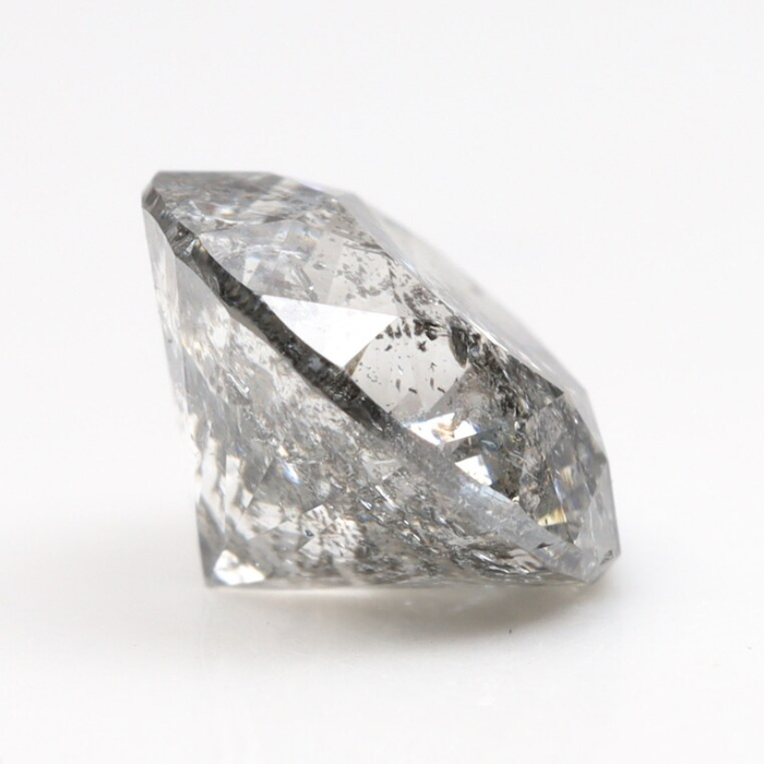 Salt And Pepper Diamond Round Brilliant Cut Diamond