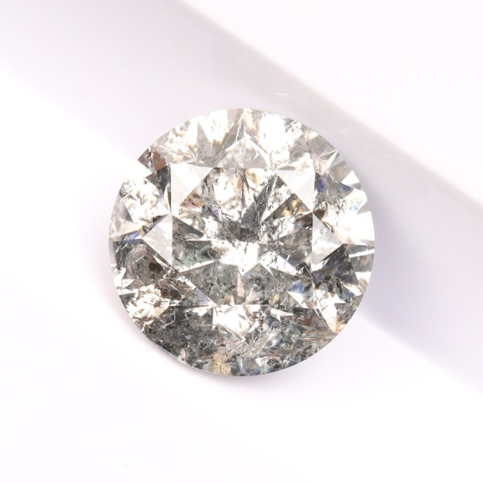 Salt And Pepper Diamond Round Brilliant Cut Diamond