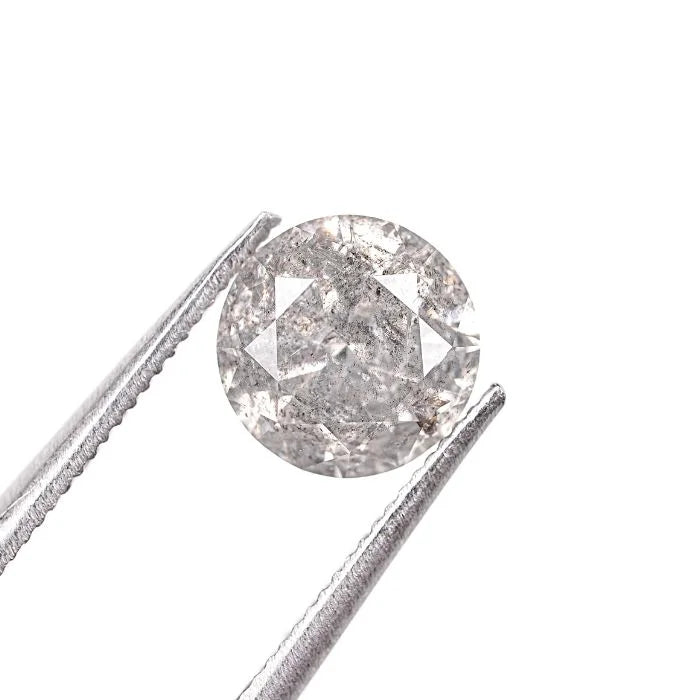 1.01 CT Round Brilliant Cut Salt & Pepper Diamond