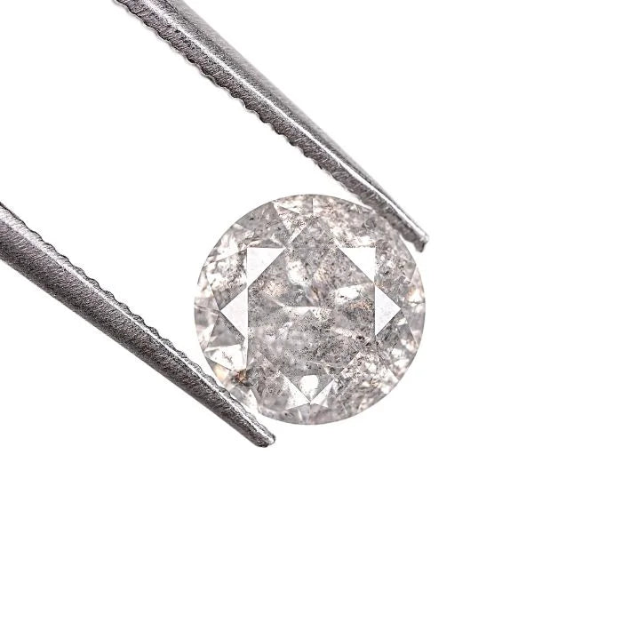 1.01 CT Round Brilliant Cut Salt & Pepper Diamond