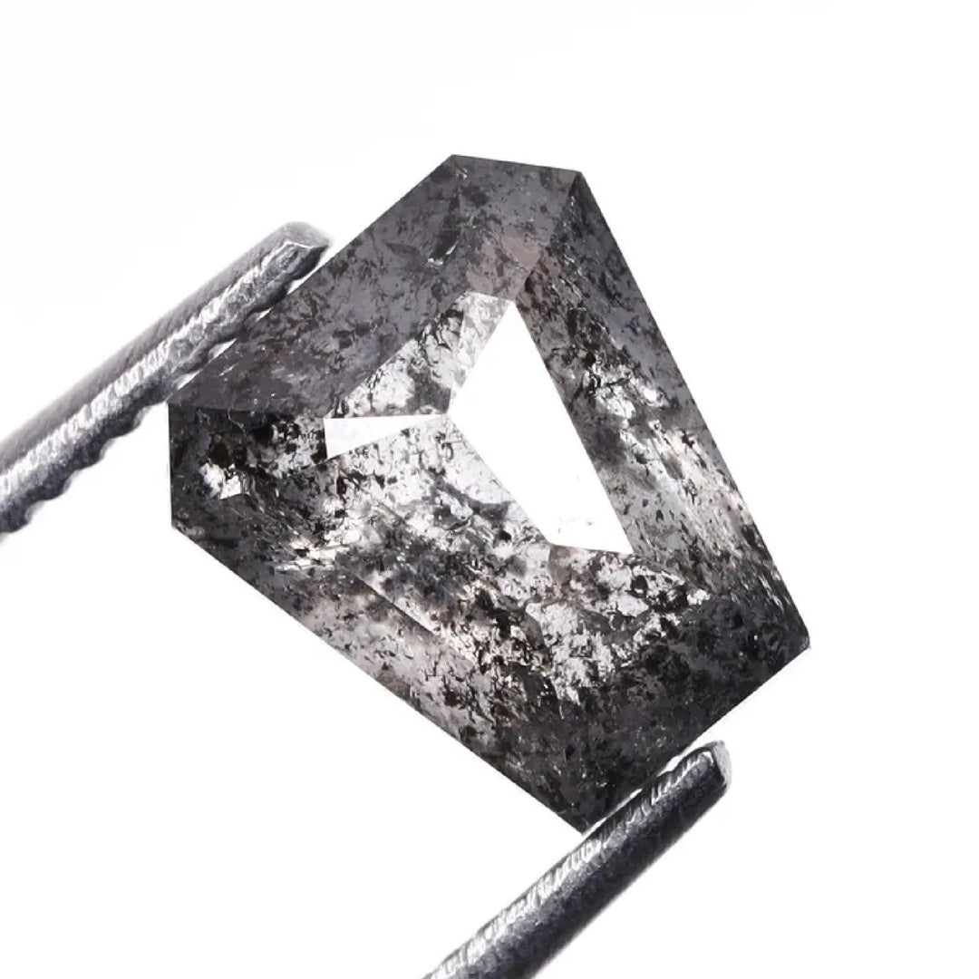 1.01 CT Salt and Pepper Coffin Cut Diamond | TheMinimalCarbon