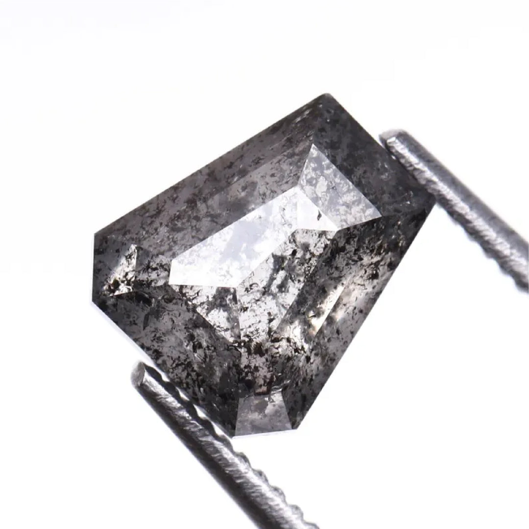 1.01 CT Salt and Pepper Coffin Cut Diamond | TheMinimalCarbon
