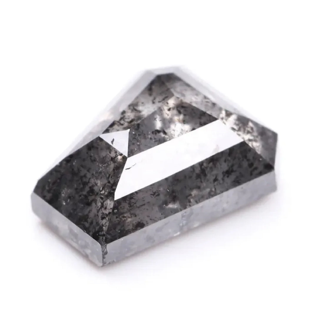 1.01 CT Salt and Pepper Coffin Cut Diamond | TheMinimalCarbon