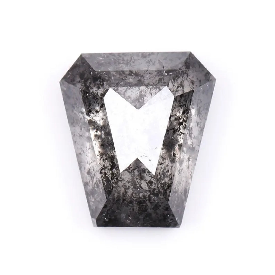 1.01 CT Salt and Pepper Coffin Cut Diamond | TheMinimalCarbon