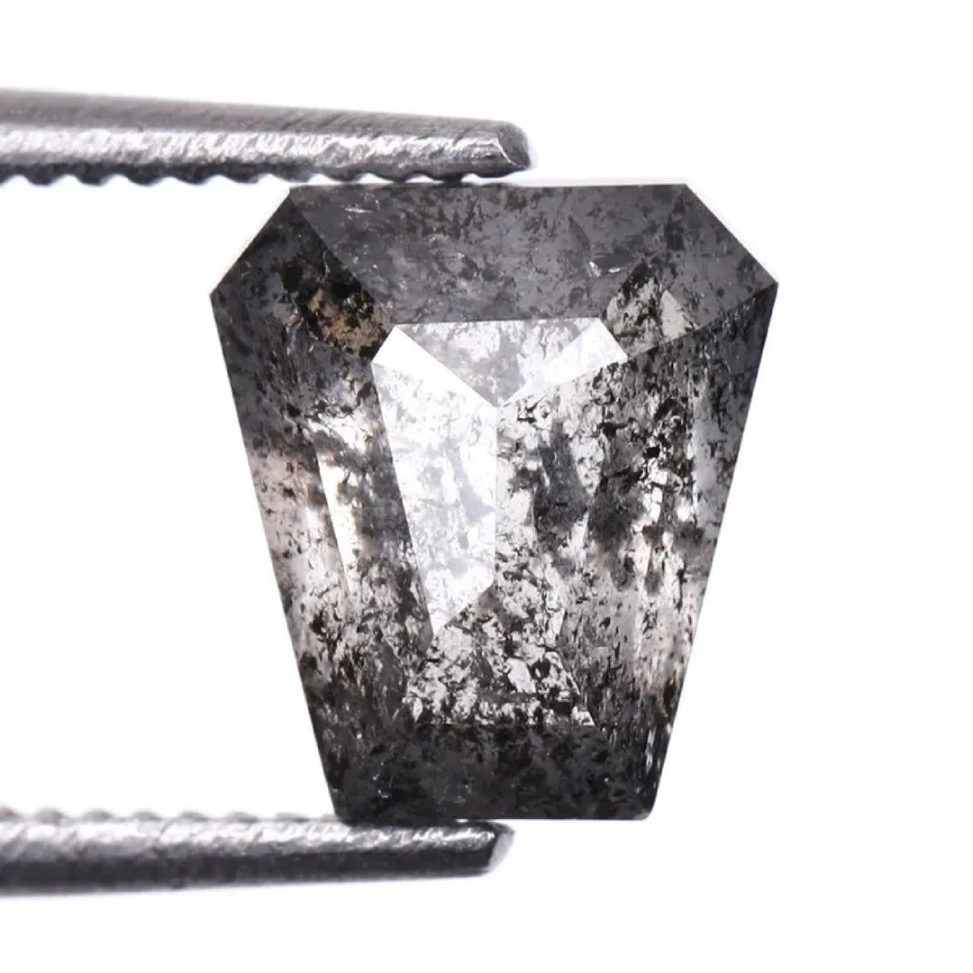 1.01 CT Salt and Pepper Coffin Cut Diamond | TheMinimalCarbon